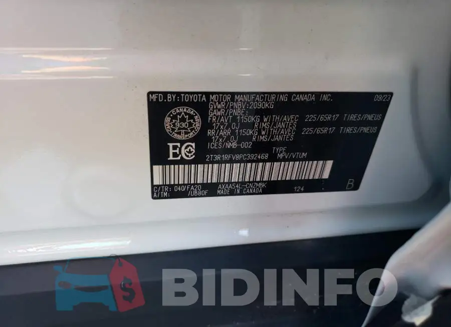 2T3R1RFV8PC392468 Photo# 13