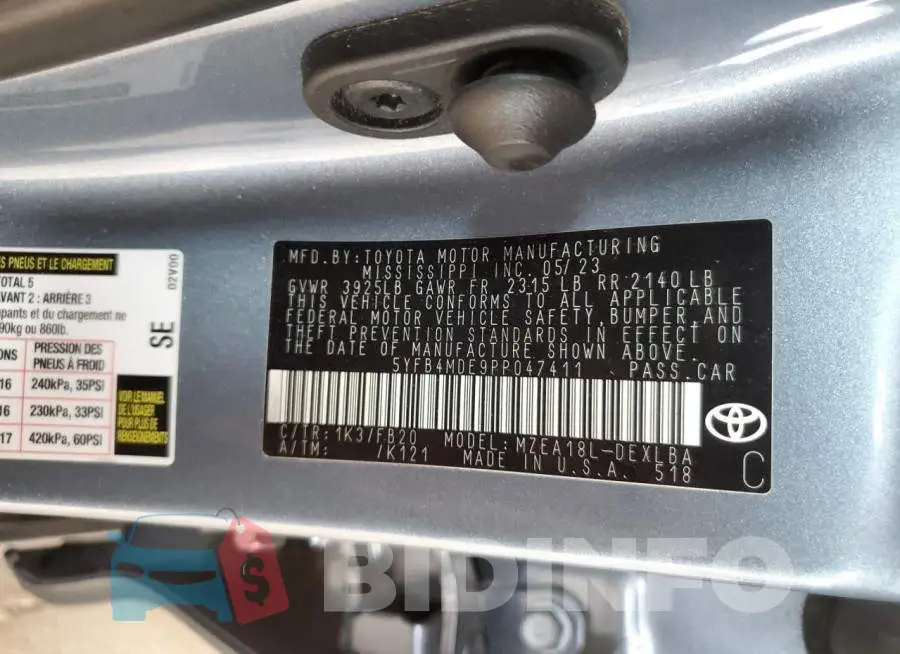 5YFB4MDE9PP047411 Photo# 12