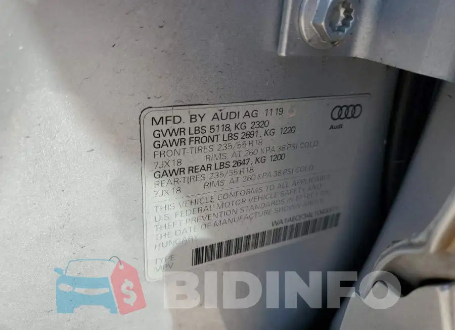 WA1AECF34L1043371 Photo# 13