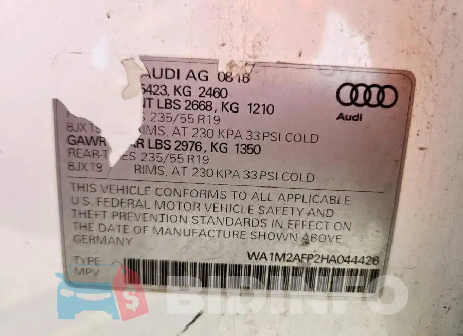 WA1M2AFP2HA044426 Photo# 13