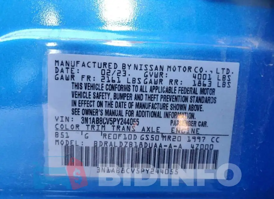 3N1AB8CV5PY244055 Photo# 13