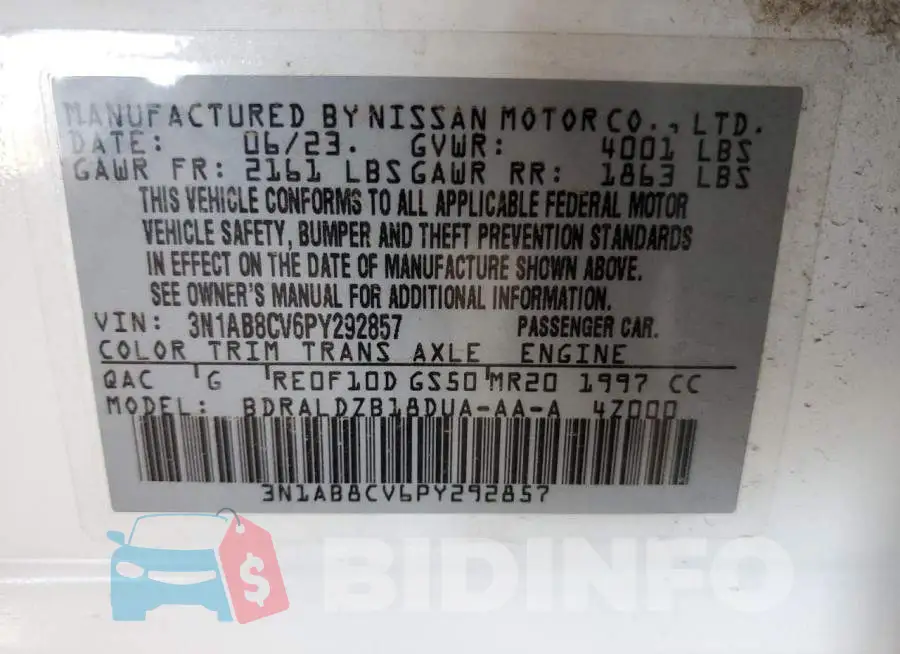 3N1AB8CV6PY292857 Photo# 12