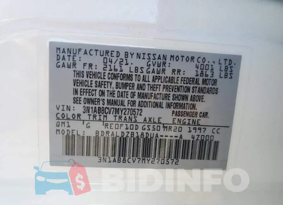 3N1AB8CV7MY270572 Photo# 12