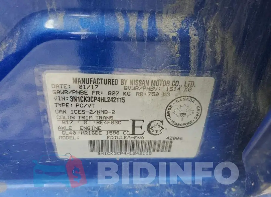 3N1CK3CP4HL242115 Photo# 12