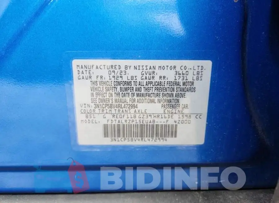 3N1CP5BV4RL472994 Photo# 13