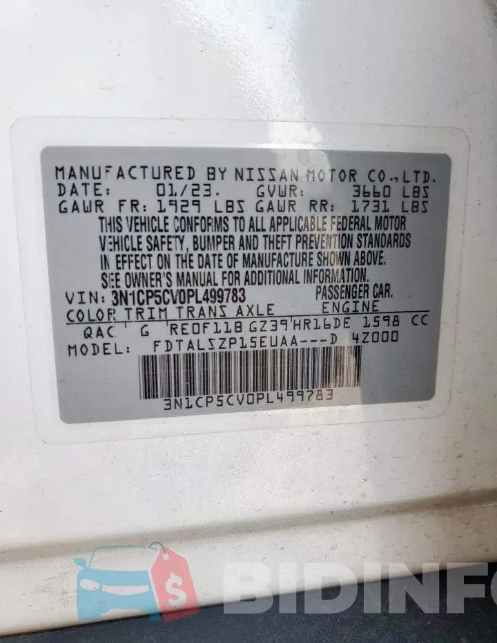 3N1CP5CV0PL499783 Photo# 14