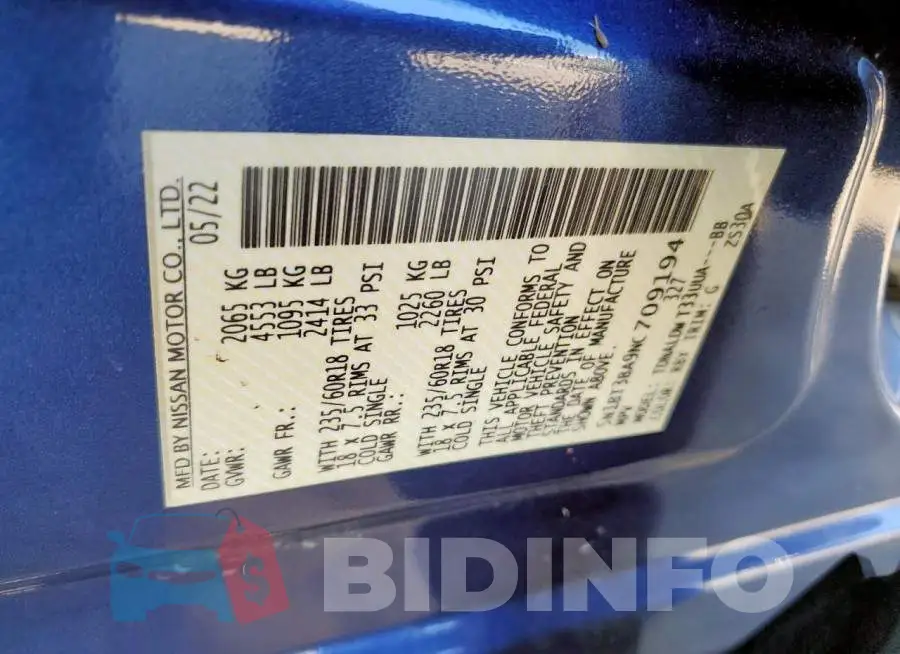 5N1BT3BA9NC709194 Photo# 12