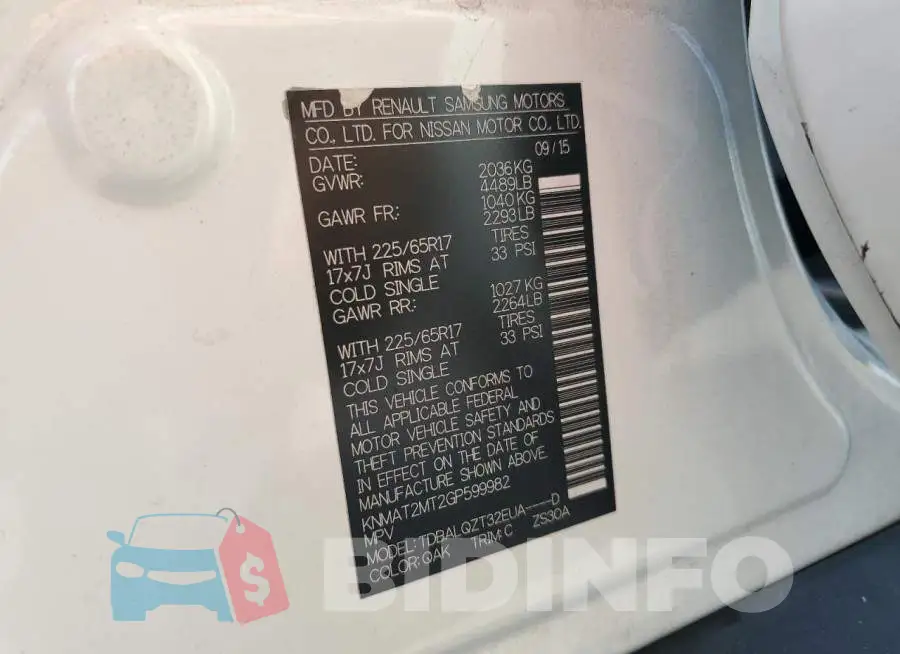 KNMAT2MT2GP599982 Photo# 13