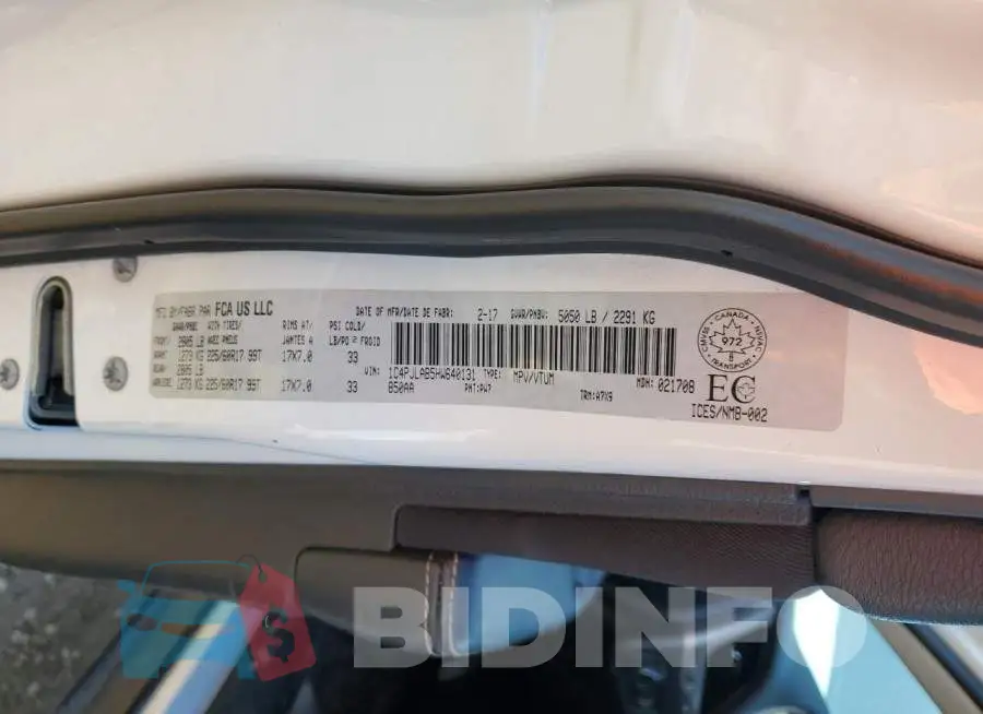 1C4PJLAB5HW640131 Photo# 13