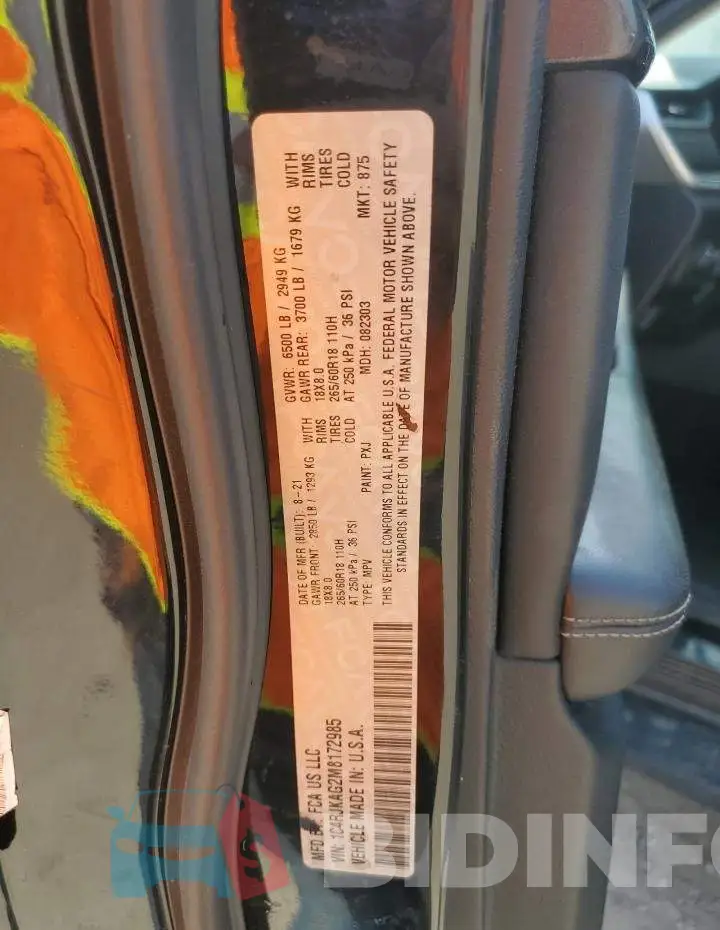 1C4RJKAG2M8172985 Photo# 13