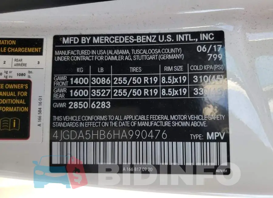 4JGDA5HB6HA990476 Photo# 14