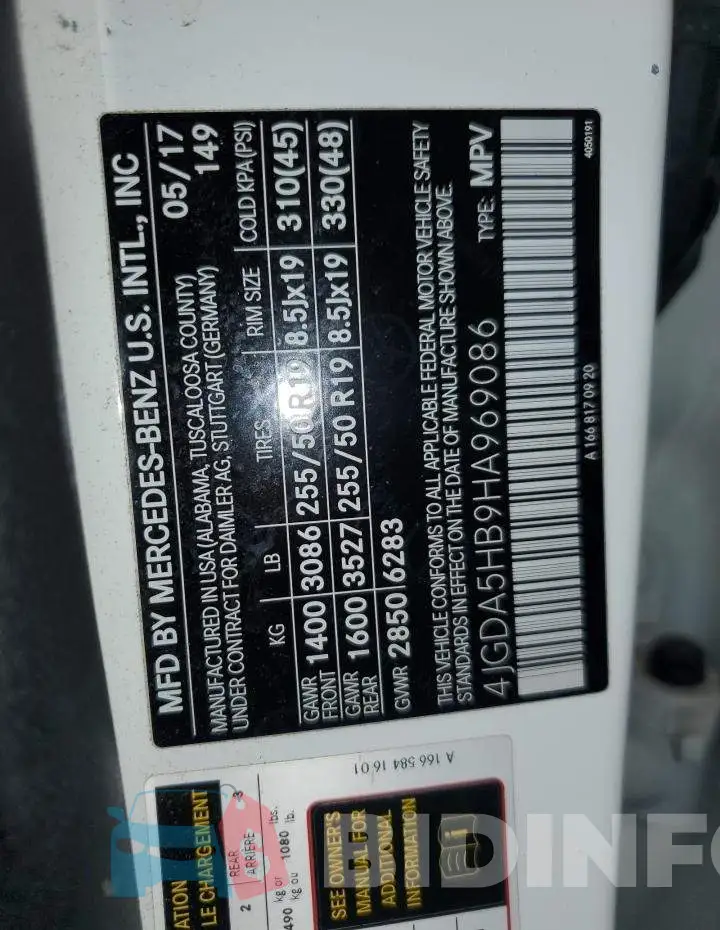4JGDA5HB9HA969086 Photo# 13