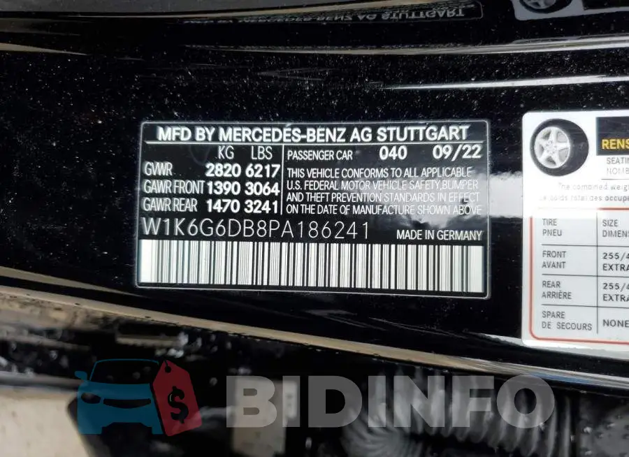 W1K6G6DB8PA186241 Photo# 13