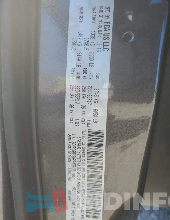 2C4RDGBG3HR645919 Photo# 13