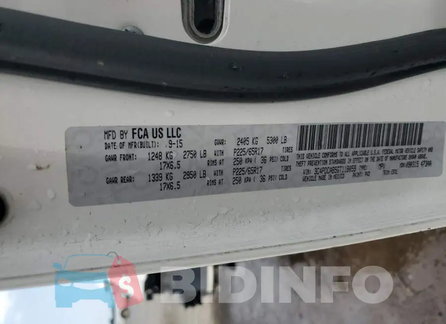 3C4PDCAB5GT118059 Photo# 14