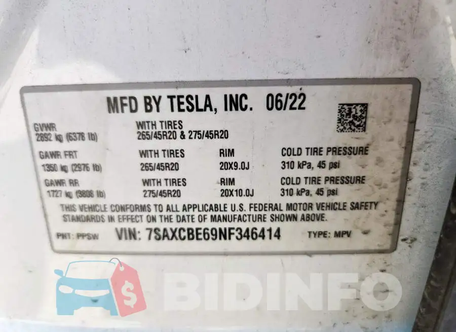 7SAXCBE69NF346414 Photo# 14