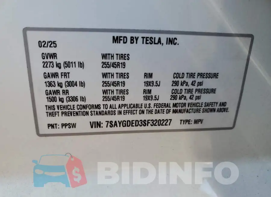 7SAYGDED3SF320227 Photo# 14