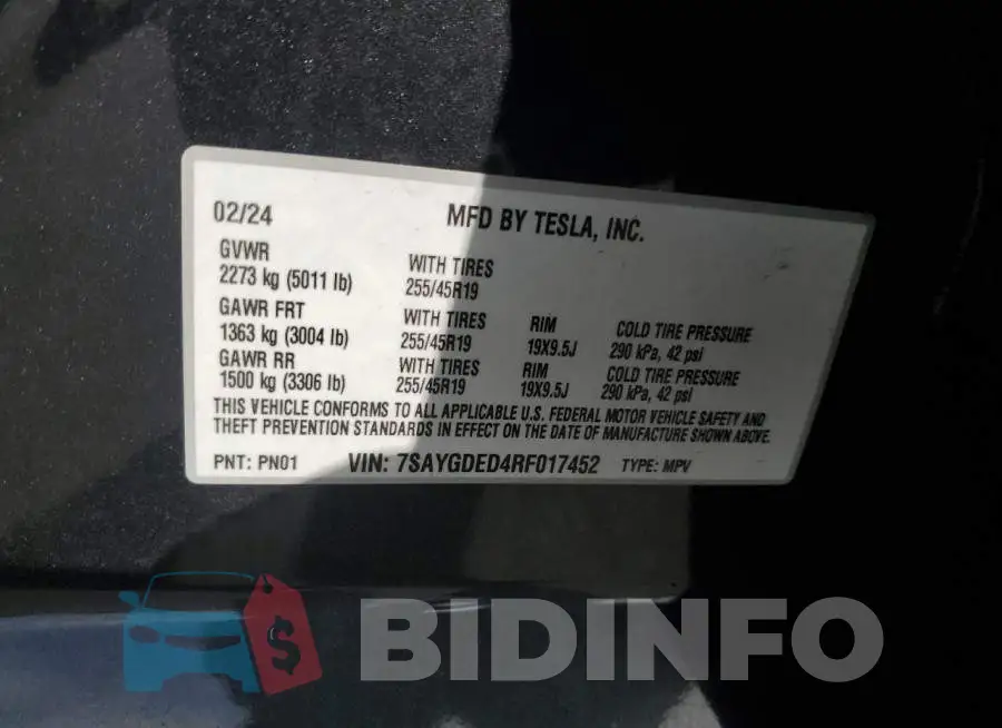 7SAYGDED4RF017452 Photo# 13