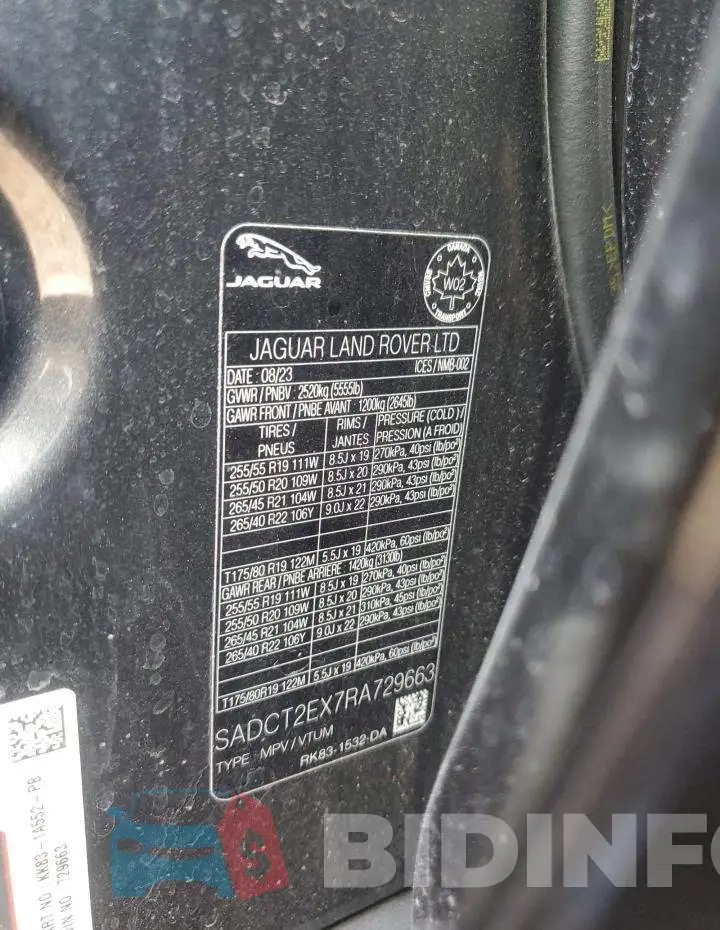 SADCT2EX7RA729663 Photo# 13