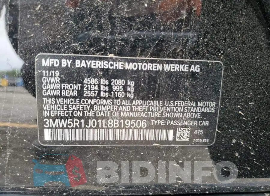3MW5R1J01L8B19506 Photo# 12