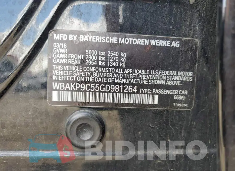 WBAKP9C55GD981264 Photo# 12