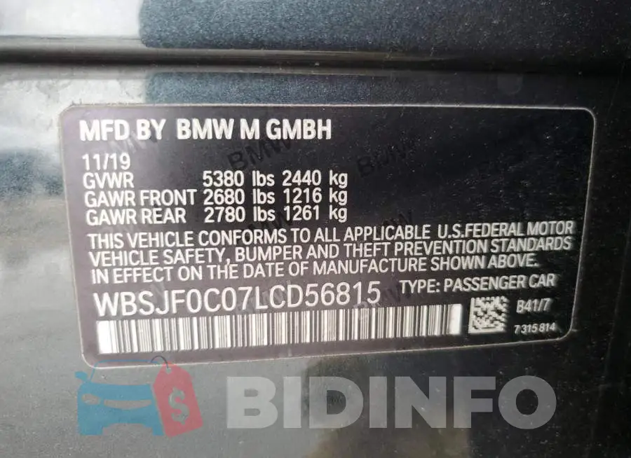 WBSJF0C07LCD56815 Photo# 13