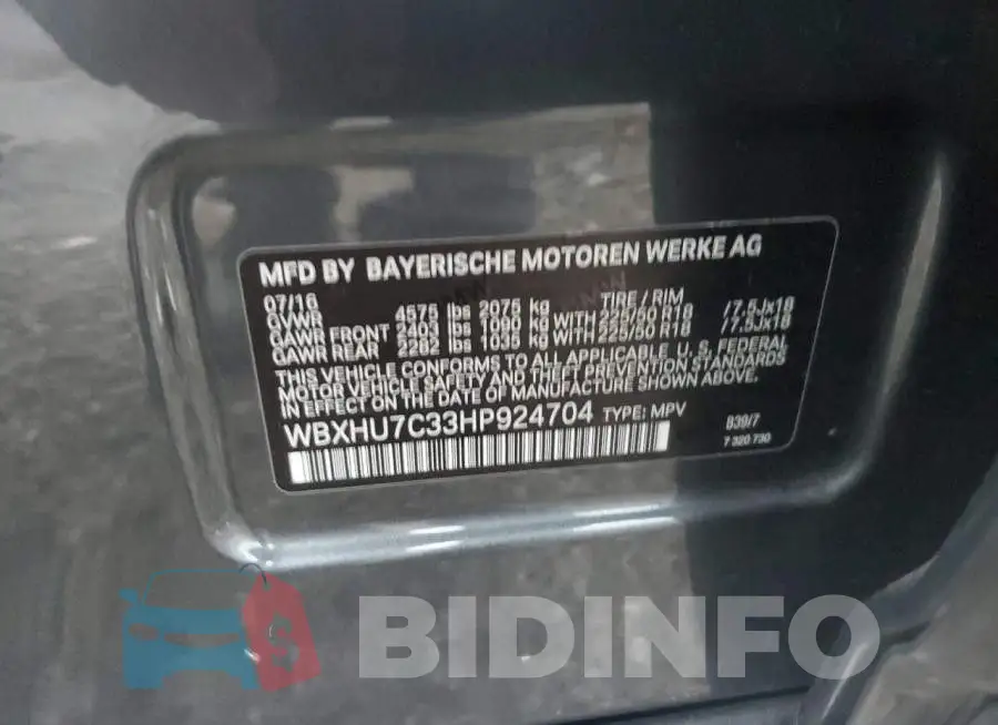 WBXHU7C33HP924704 Photo# 13