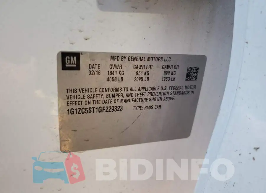 1G1ZC5ST1GF229323 Photo# 12