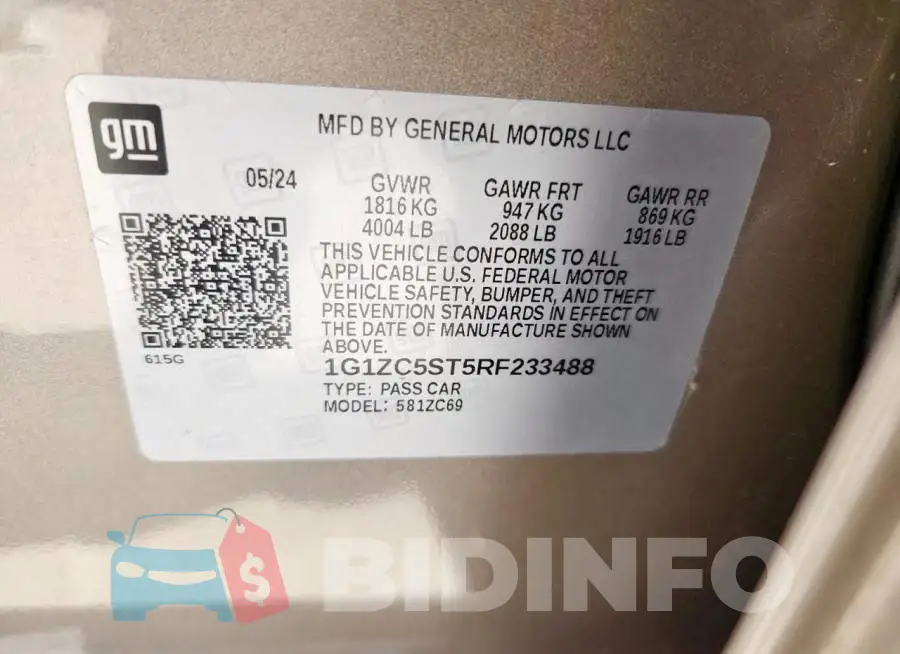 1G1ZC5ST5RF233488 Photo# 12