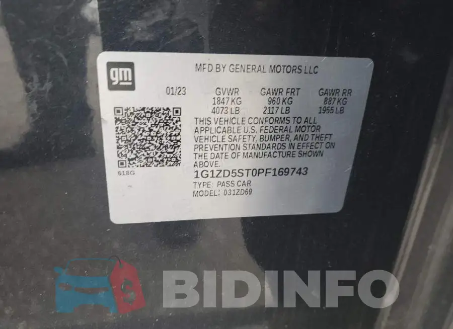 1G1ZD5ST0PF169743 Photo# 13