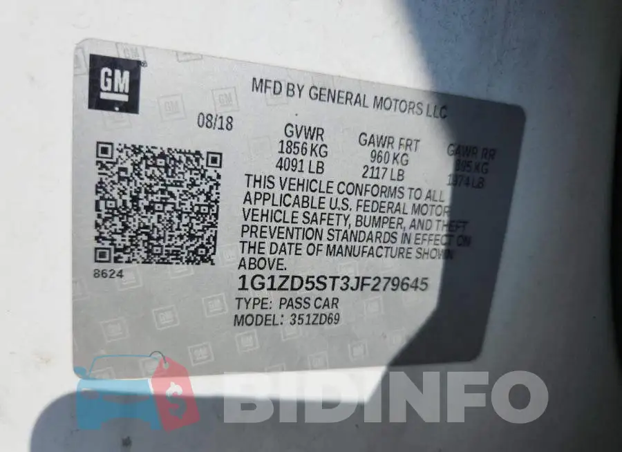 1G1ZD5ST3JF279645 Photo# 12