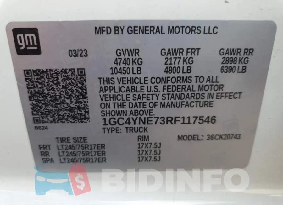 1GC4YNE73RF117546 Photo# 12