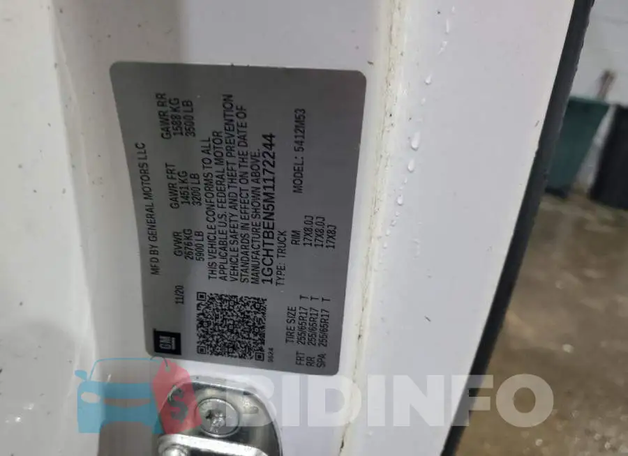 1GCHTBEN5M1172244 Photo# 12