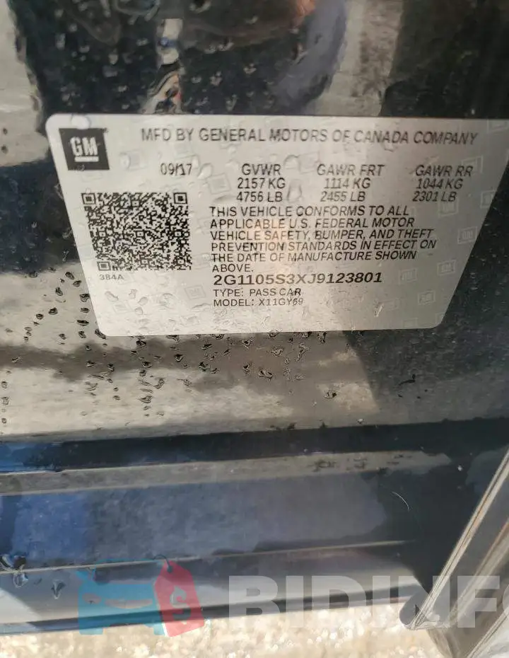 2G1105S3XJ9123801 Photo# 12
