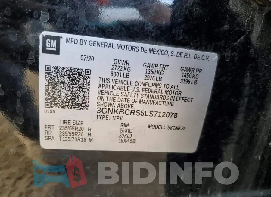 3GNKBCRS5LS712078 Photo# 13
