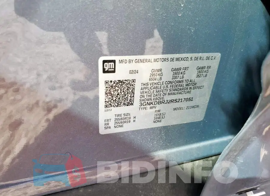 3GNKDBRJ2RS217051 Photo# 13