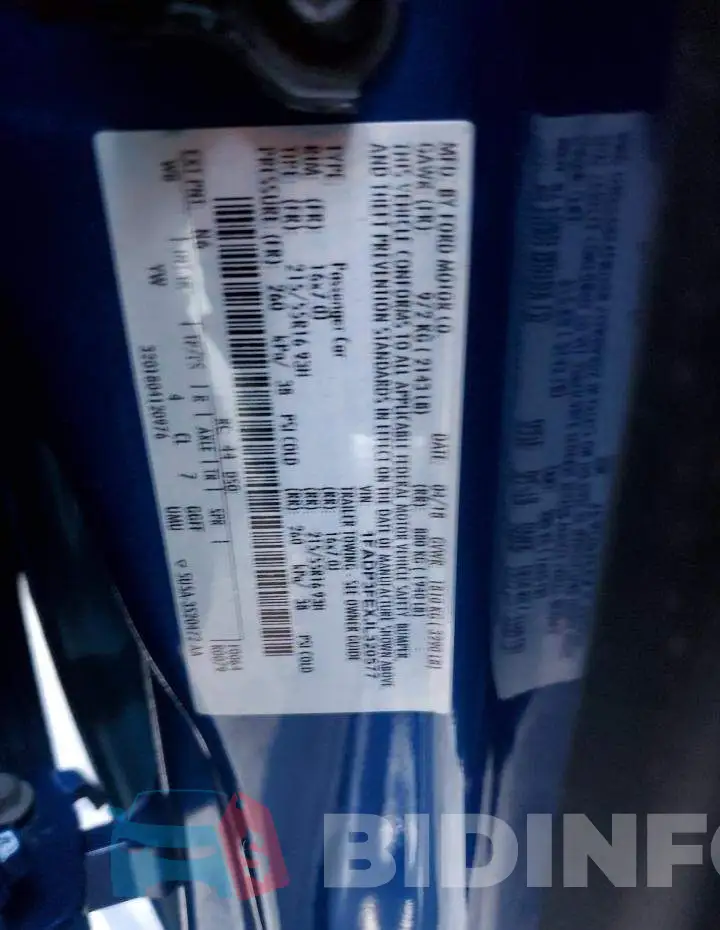 1FADP3FEXJL320577 Photo# 13
