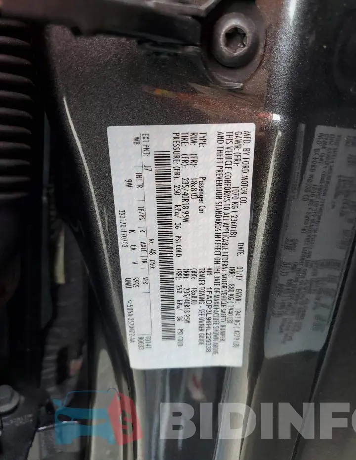 1FADP3L96HL229338 Photo# 12