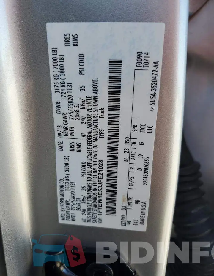 1FTEW1E53JFE21028 Photo# 12