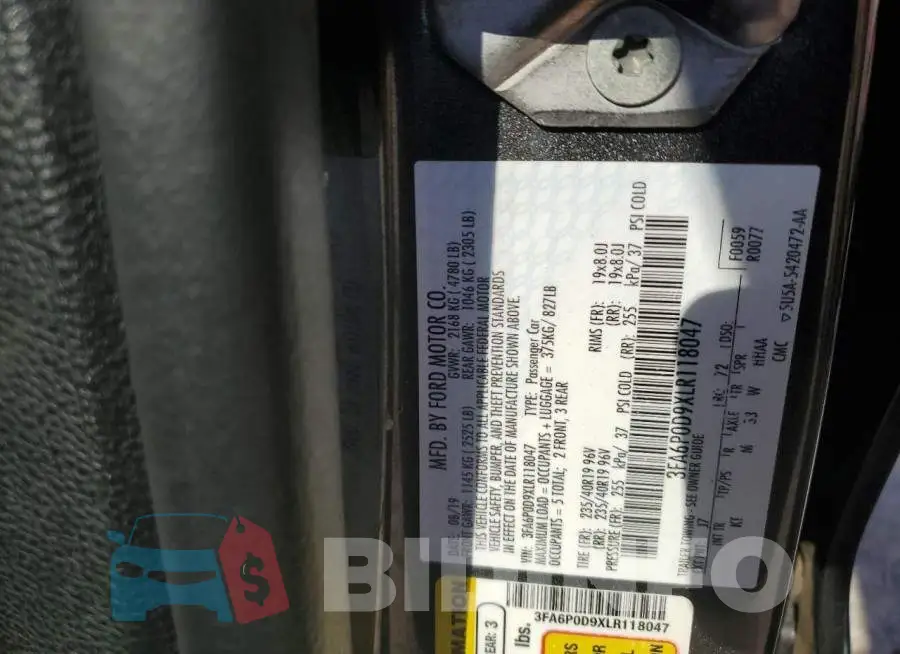 3FA6P0D9XLR118047 Photo# 13