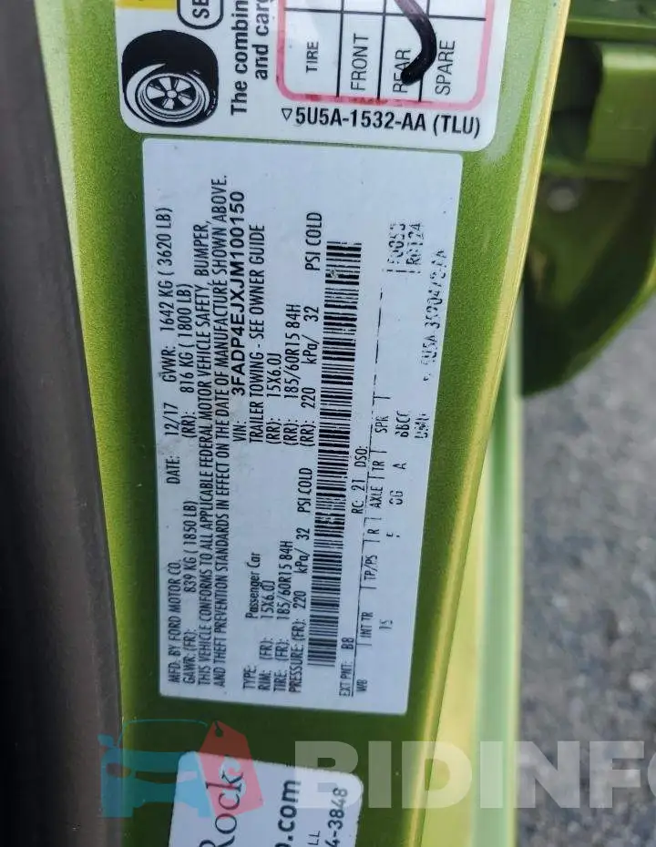 3FADP4EJXJM100150 Photo# 13