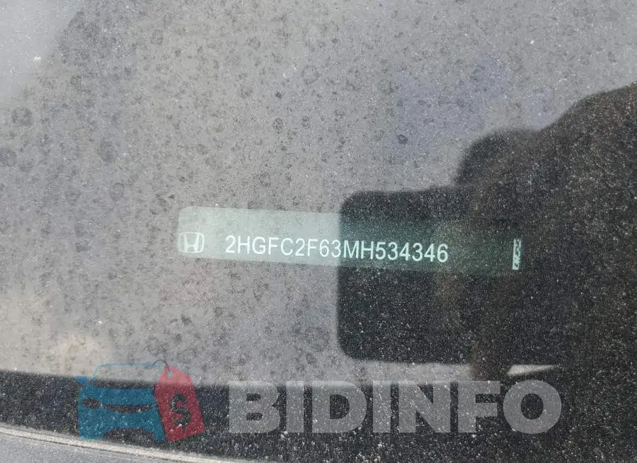 2HGFC2F63MH534346 Photo# 12