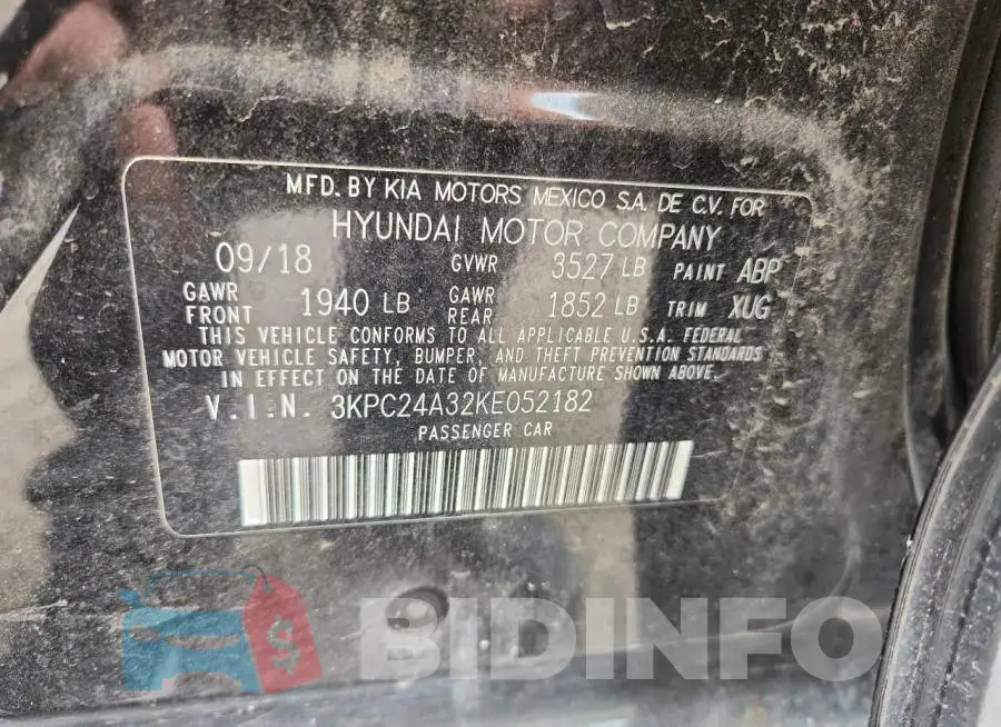 3KPC24A32KE052182 Photo# 12