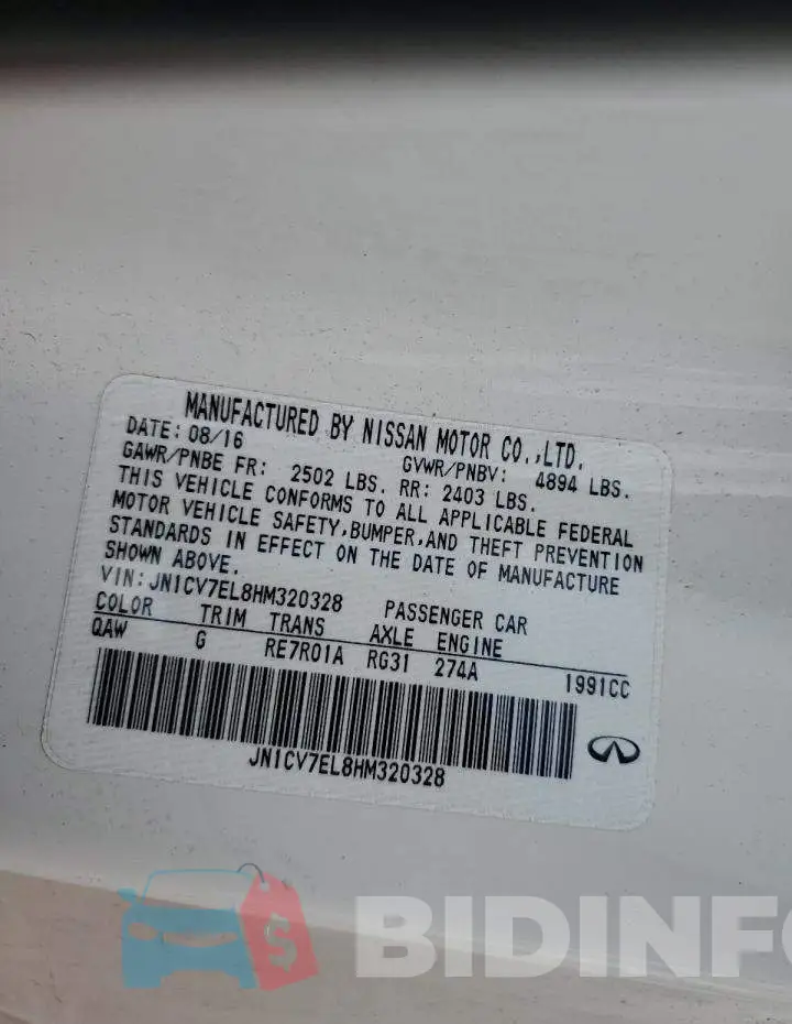 JN1CV7EL8HM320328 Photo# 12