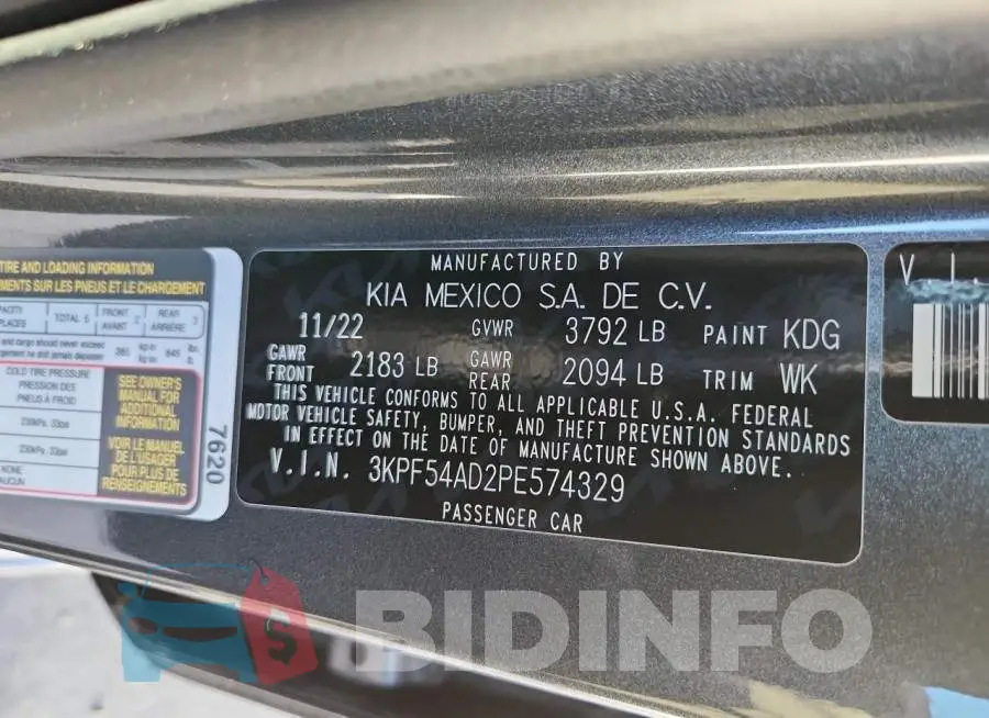 3KPF54AD2PE574329 Photo# 13