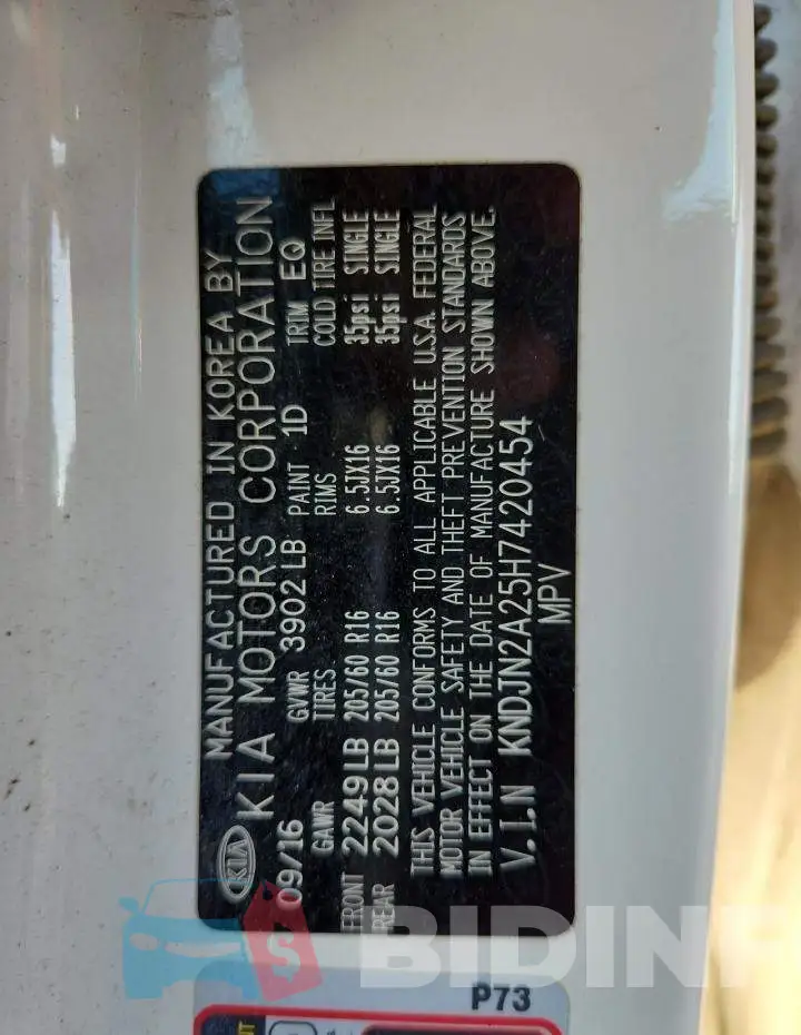 KNDJN2A25H7420454 Photo# 12