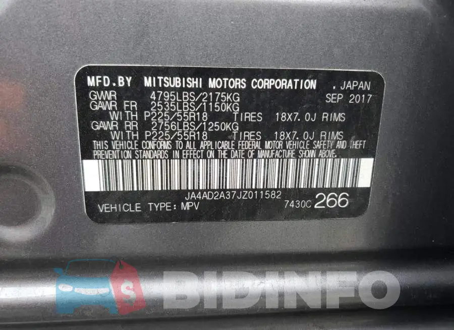 JA4AD2A37JZ011582 Photo# 13