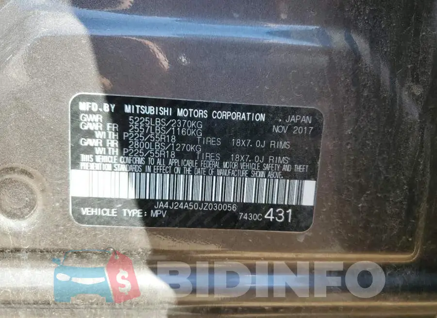 JA4J24A50JZ030056 Photo# 14