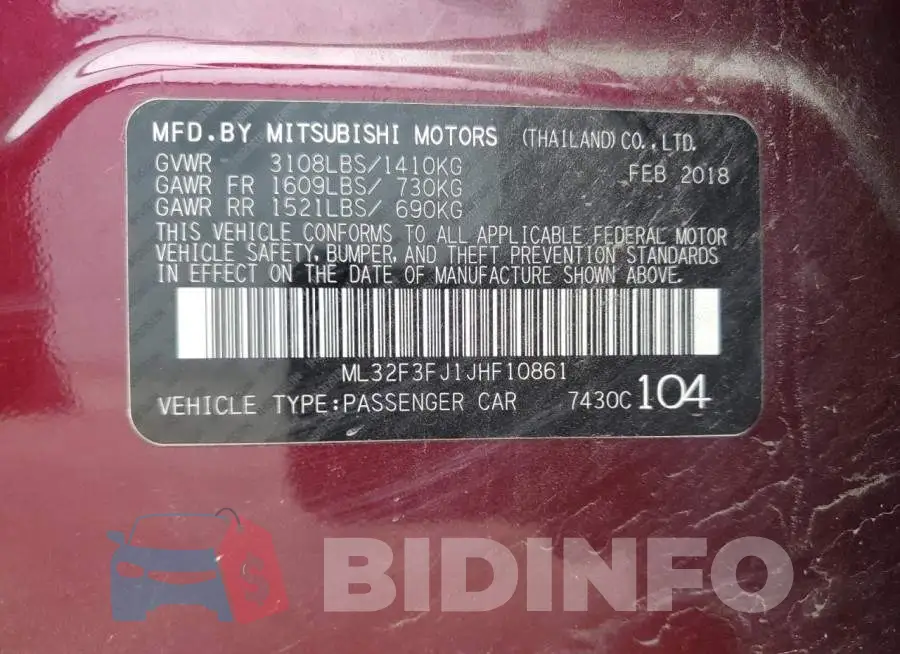 ML32F3FJ1JHF10861 Photo# 12