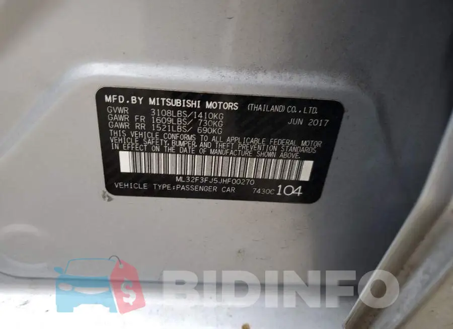 ML32F3FJ5JHF00270 Photo# 13